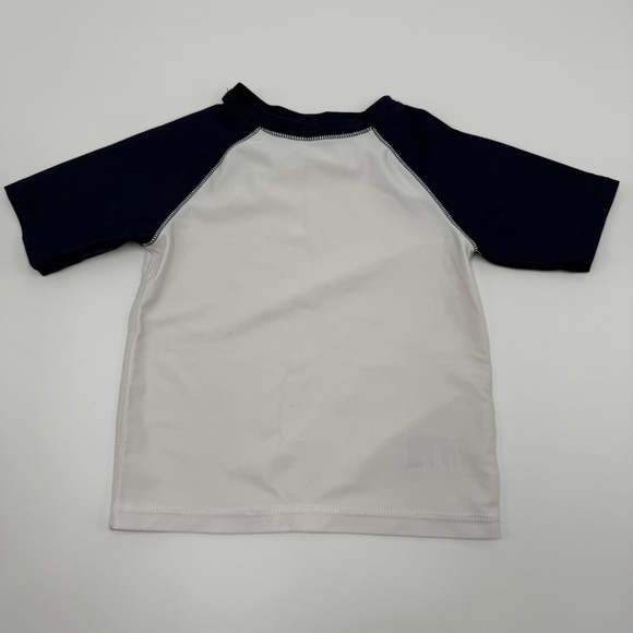 Old Navy Rashguard Swim Top Trunks Toddler Boys Swim Set Dinosaur 4T Blue White - Picture 8 of 16